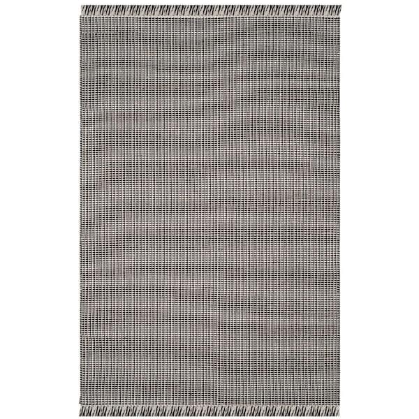 Safavieh Montauk Hand Woven Large Rectangular Area Rug Ivory & Black - 9 x 12 ft. MTK340D-9 - main